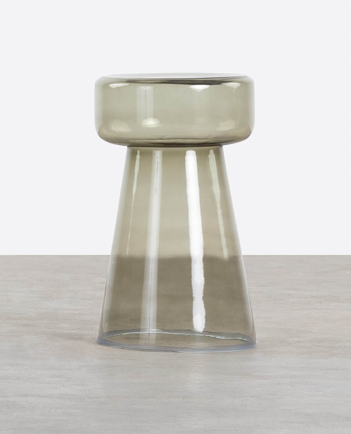 Mesa Auxiliar Redonda de Cristal (Ø29,5x49 cm) Polys, imagen de galería 1