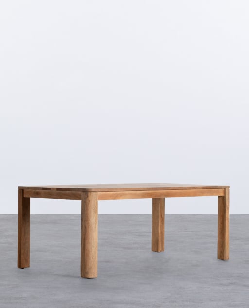 Mesa de Comedor Rectangular de Madera de Mango (200x100 cm) Valde - Mango Medio 