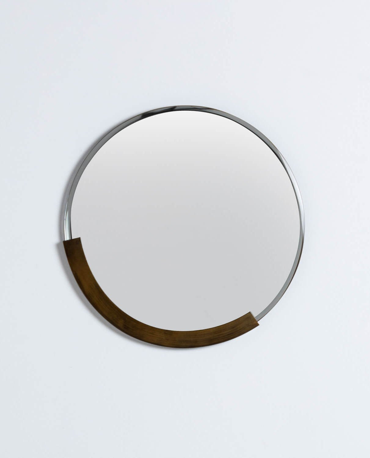Espejo de Pared Redondo de Metal Fedrie, imagen de galería 1
