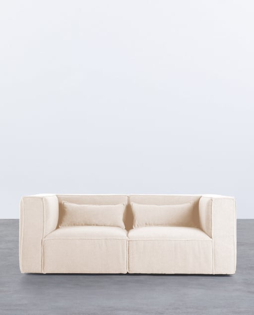 Sofá Modular de 2 piezas Esquineras de Tela Bouclé Kilhe
