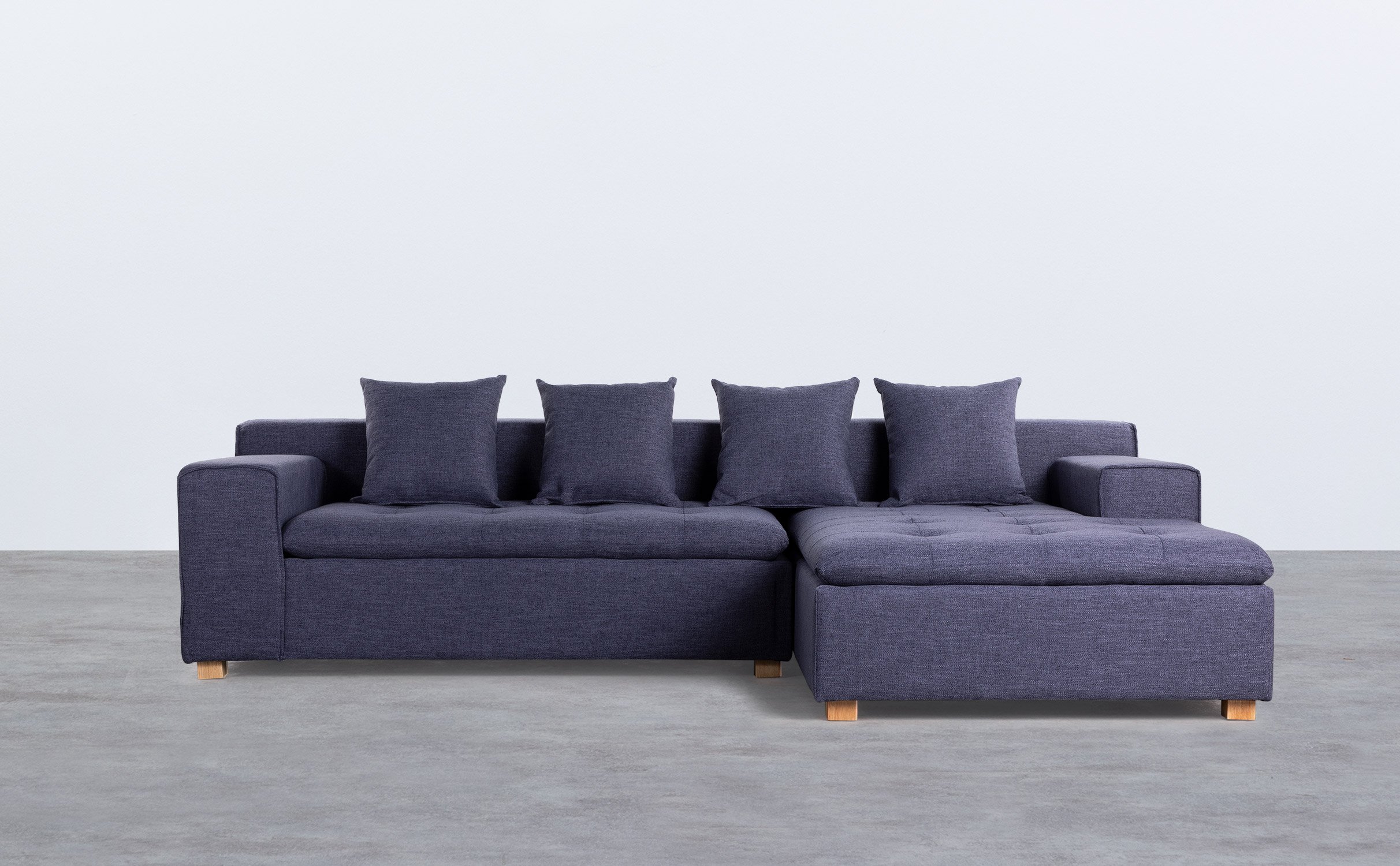 Sofá Chaise Longue Derecha 3 Plazas en Tela Korver, imagen de galería 1