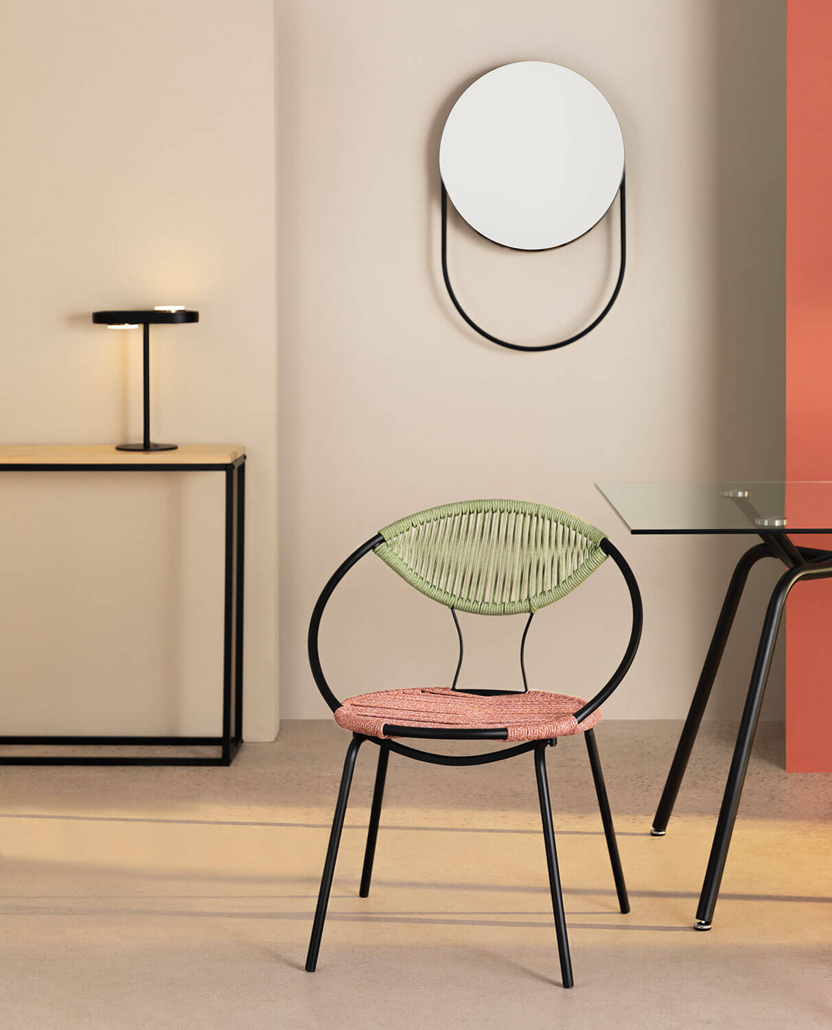 Silla de Comedor de Metal y Cuerda Enaya  , imagen de galería 2