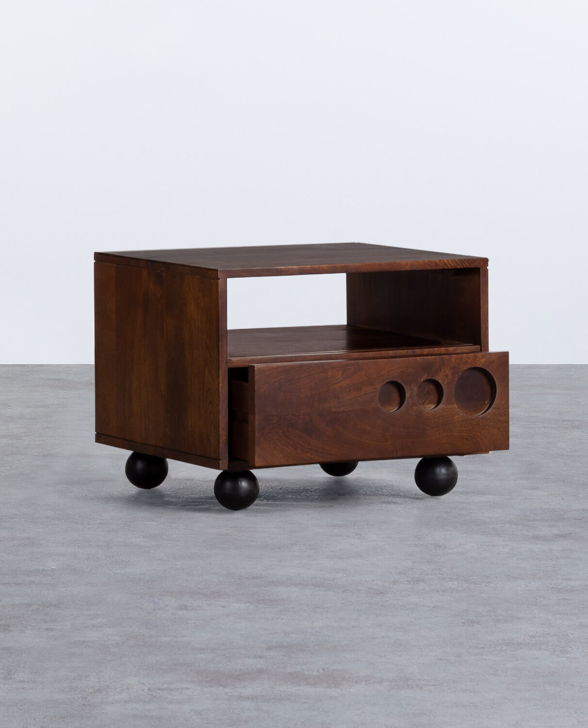 Mesita de Noche con Cajón de Madera de Mango Nowra, imagen de galería 2