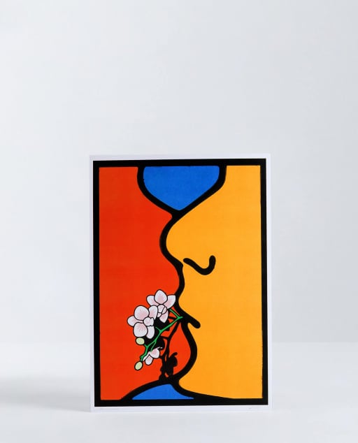 Lámina Decorativa (29,7x42 cm) Beso de Alberto Miranda. Edición Limitada