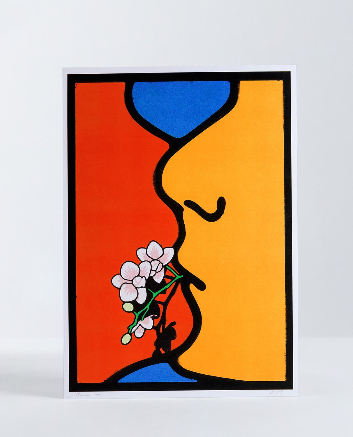 Lámina Decorativa (29,7x42 cm) Beso de Alberto Miranda. Edición Limitada, imagen de galería 1