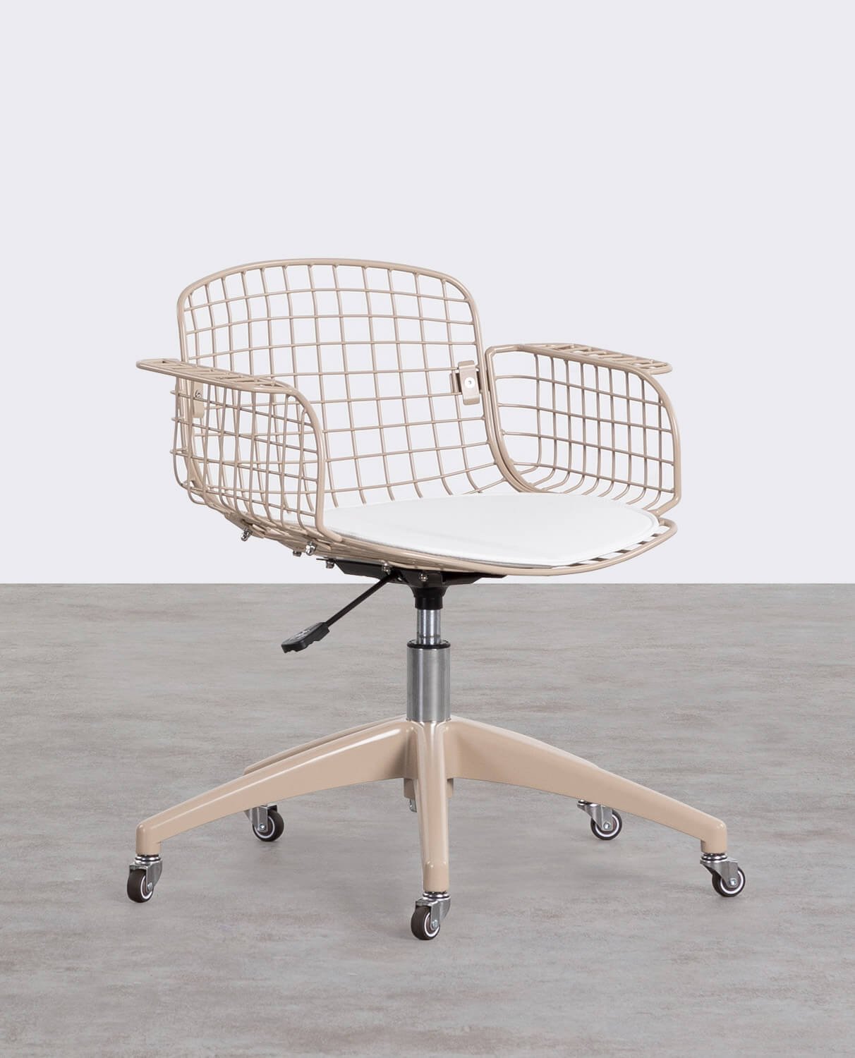Silla de Escritorio Vintage con Respaldo Bajo de Metal Aras, imagen de galería 1