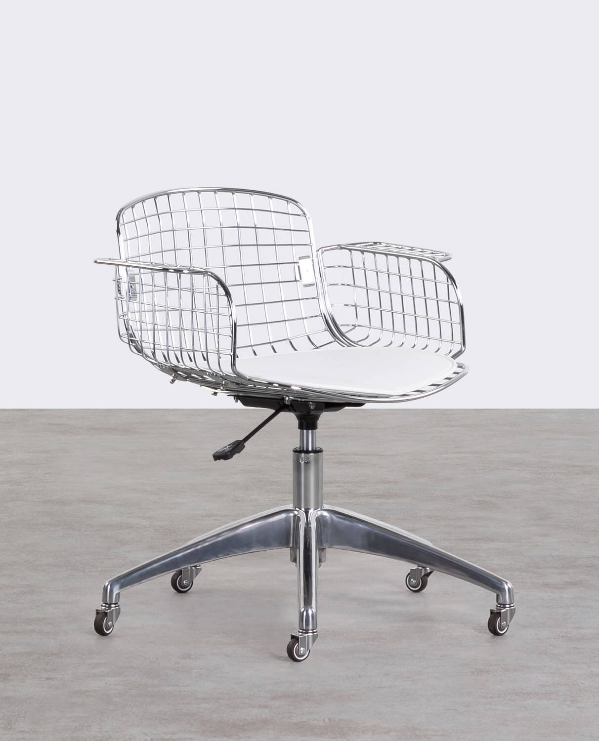 Silla de Escritorio Vintage con Respaldo Bajo de Metal Aras, imagen de galería 1