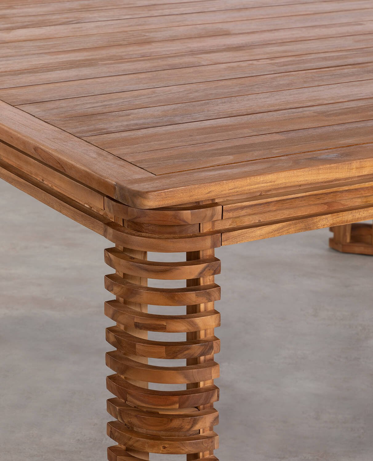 Mesa de Jardín Cuadrada (160x160 cm) de Madera de Acacia Hazan , imagen de galería 2