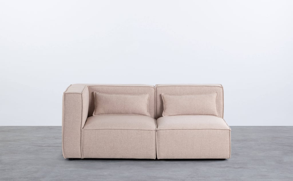 Sofá Modular Esquinero de 2 Piezas de Tela Kilhe