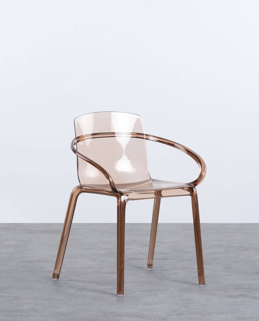 Silla de Exterior con Reposabrazos de Policarbonato Zuera