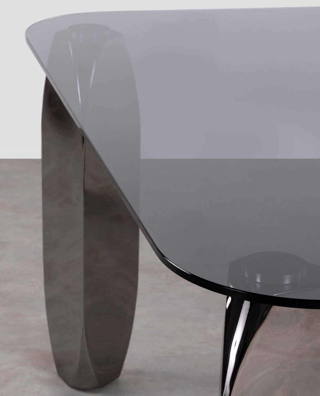 Mesa de Comedor Cuadrada de Cristal Templado (150x150 cm) Merli, imagen de galería 2