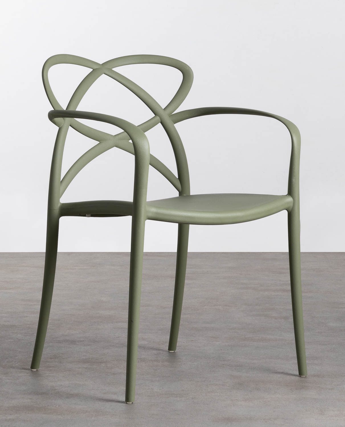 Pack 2 Sillas de Comedor de Polipropileno con Reposabrazos Cielo, imagen de galería 1
