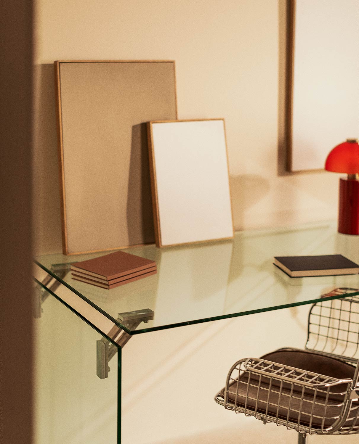 Silla de Escritorio Vintage con Respaldo Bajo de Metal Aras, imagen de galería 2