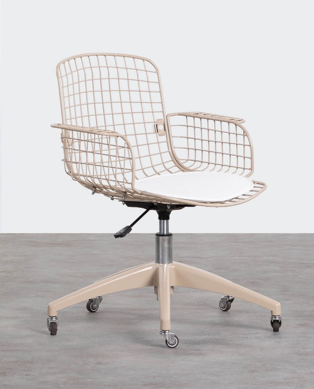 Silla de Escritorio Vintage con Respaldo Alto de Metal Aras, imagen de galería 2