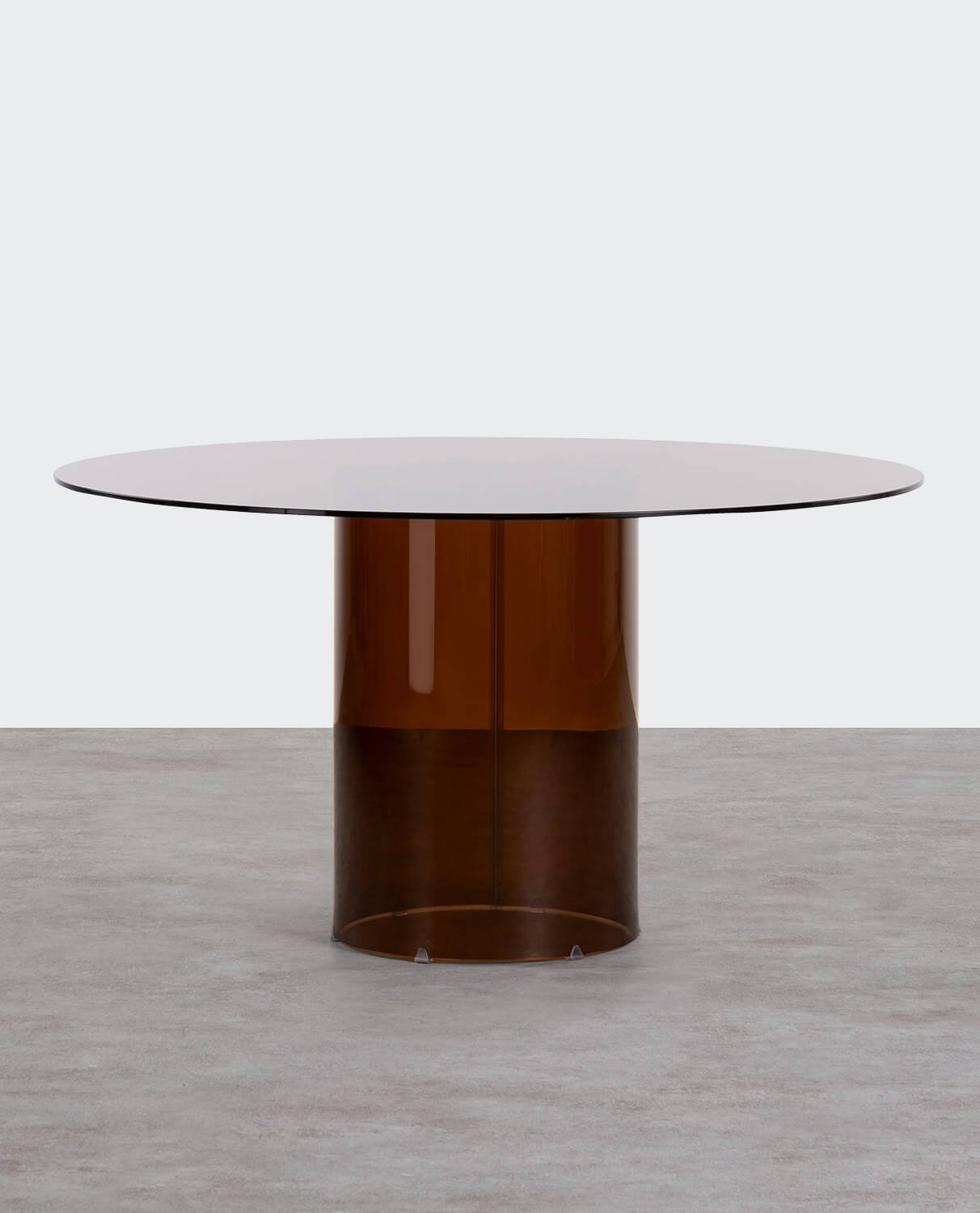 Mesa de Comedor Redonda de Cristal Templado (Ø140 cm) Kolu, imagen de galería 1