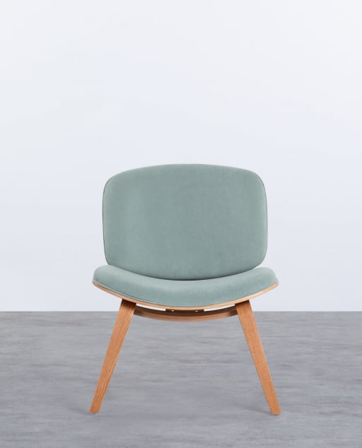 Sillón de Madera y Tela Praga