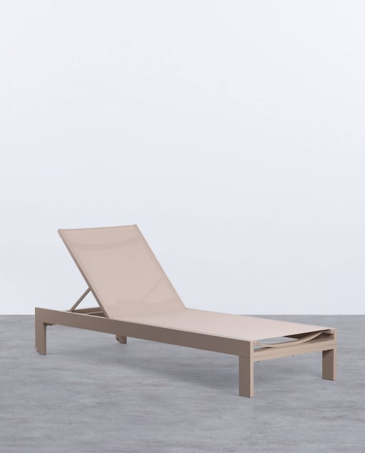 Tumbona Reclinable de Tela y Aluminio New Kreta