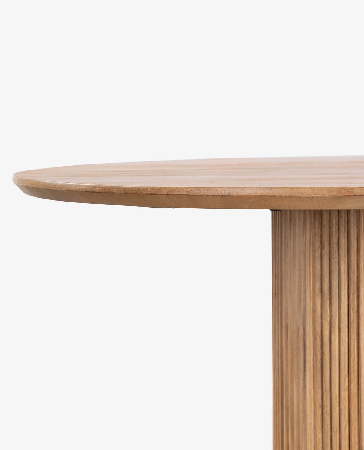 Set de Mesa de Comedor de Madera de Mango Viena y 4 Sillas de Tela Aixa, imagen de galería 2