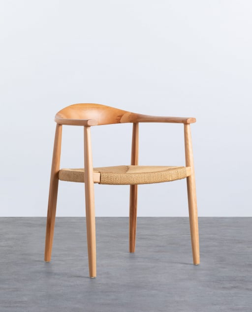Silla de Comedor de Madera de Haya y Cuerda Vilno