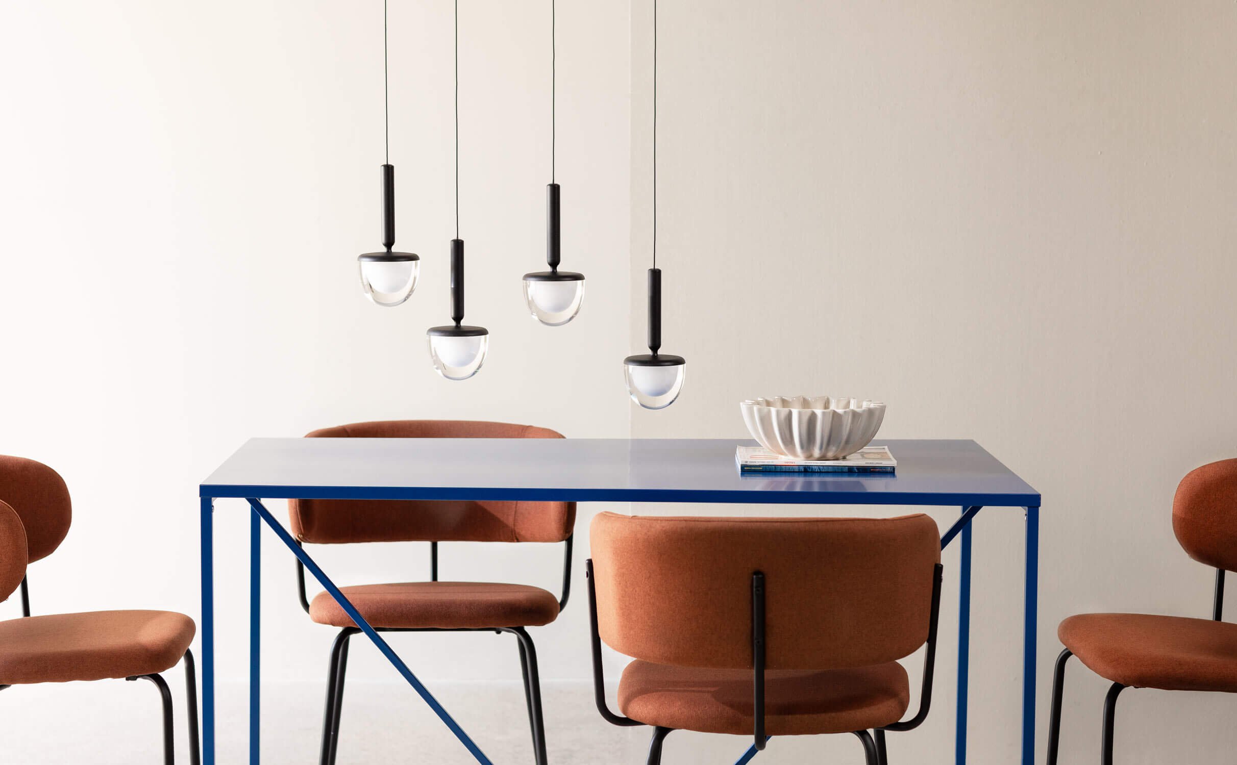 Mesa de Comedor de Acero Laminado (78x140 cm) Ibiza, imagen de galería 1