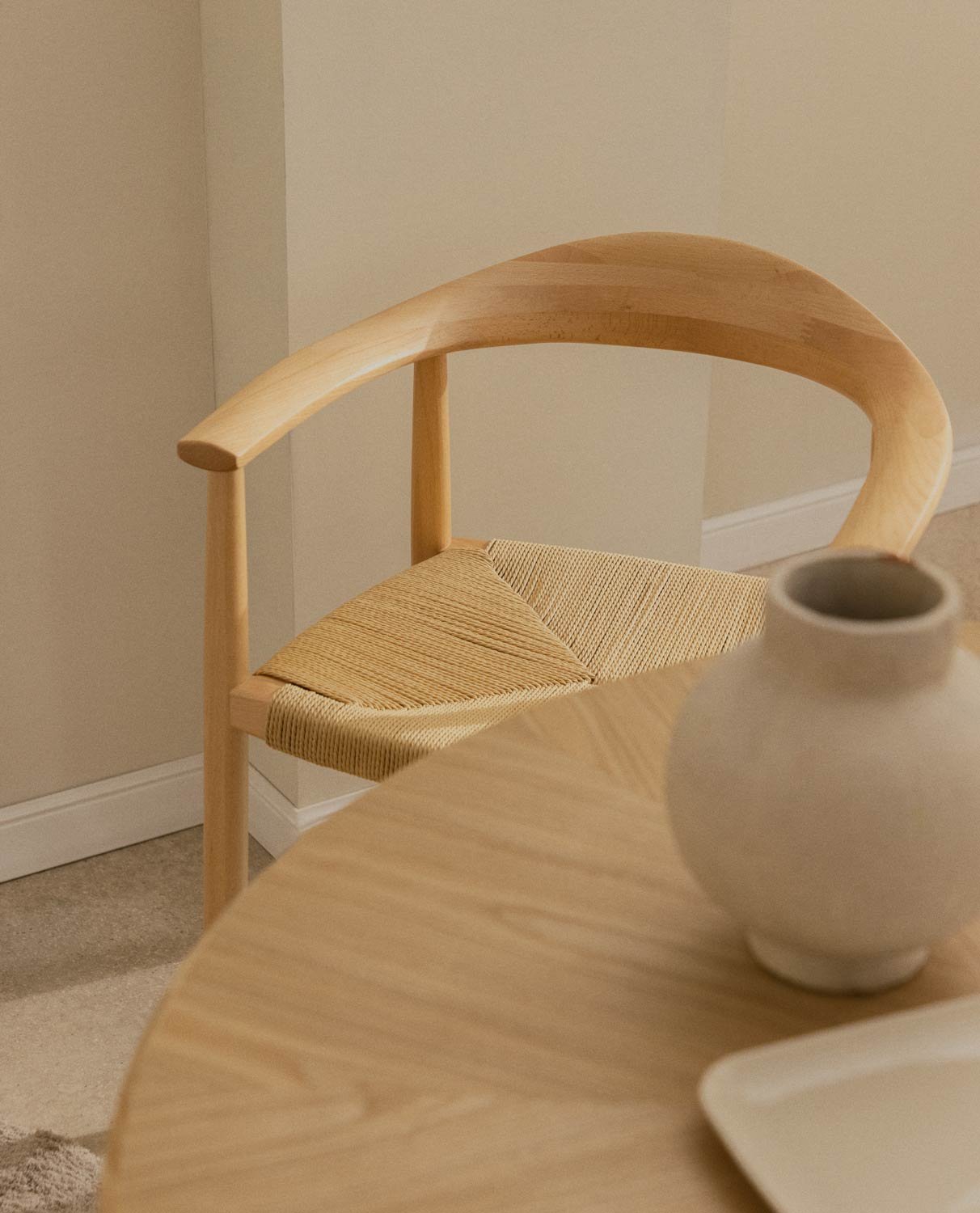 Silla de Comedor de Madera de Haya y Cuerda Vilno, imagen de galería 3