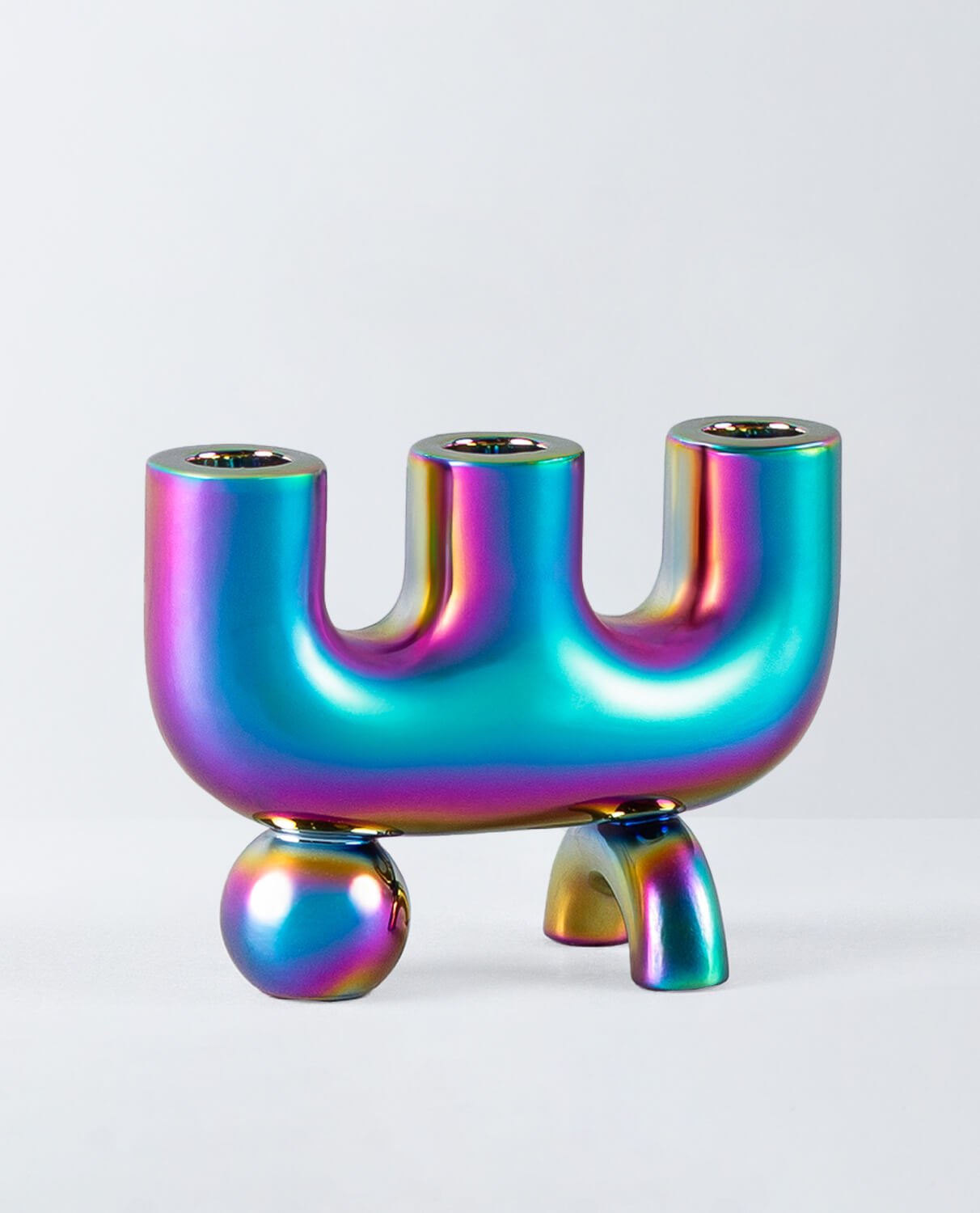 Candelabro de Dolomita Galvanizado Osaura, imagen de galería 1