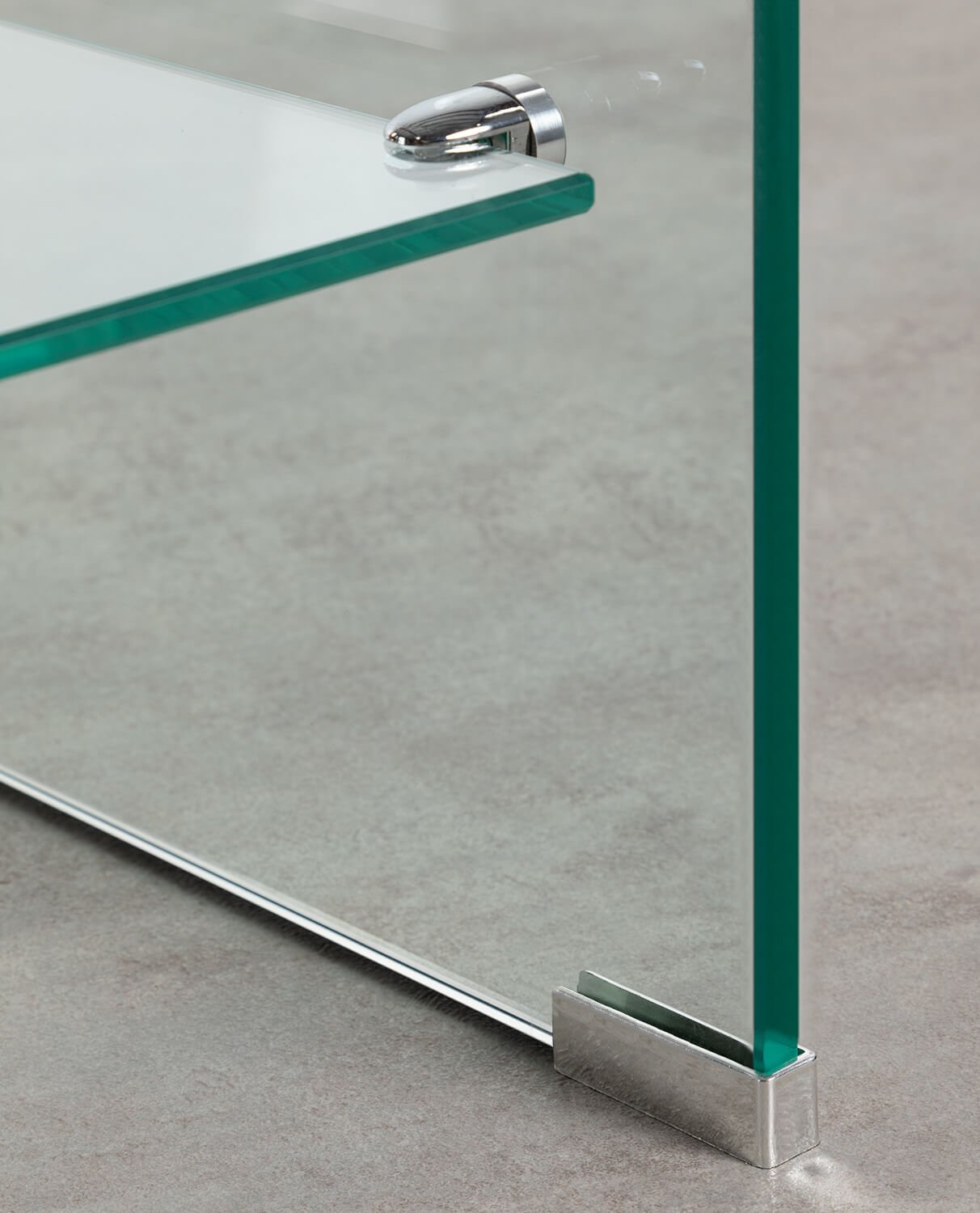 Mesa Auxiliar Rectangular de Cristal Templado (47x36 cm) Endil, imagen de galería 5