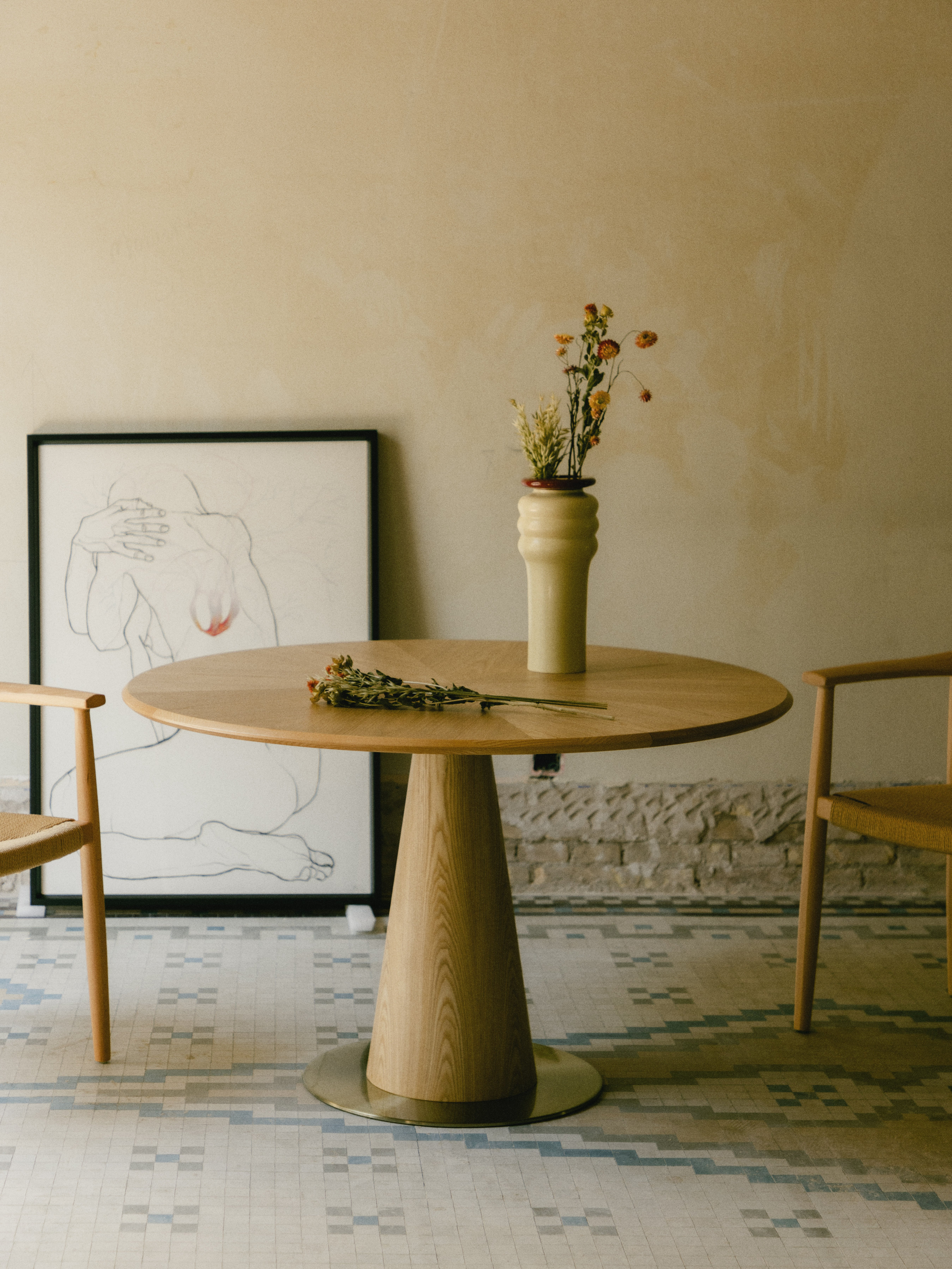 Mesa de Comedor Redonda de Madera (Ø120 cm) Era, imagen de galería 2