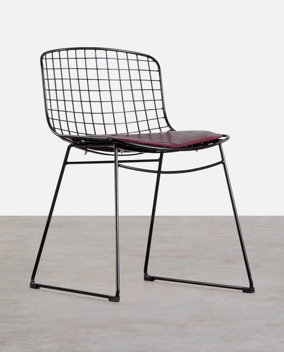 Silla de Comedor de Metal Aras Respaldo Bajo, imagen de galería 1