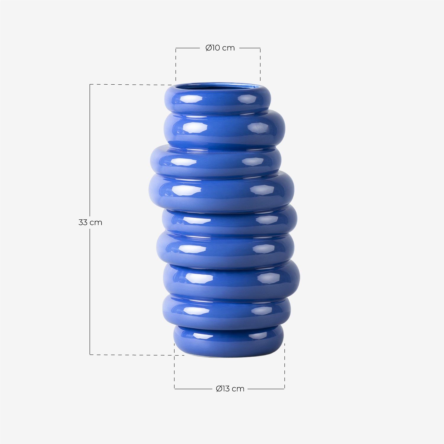Jarrón de Dolomita Alto Casy, medidas