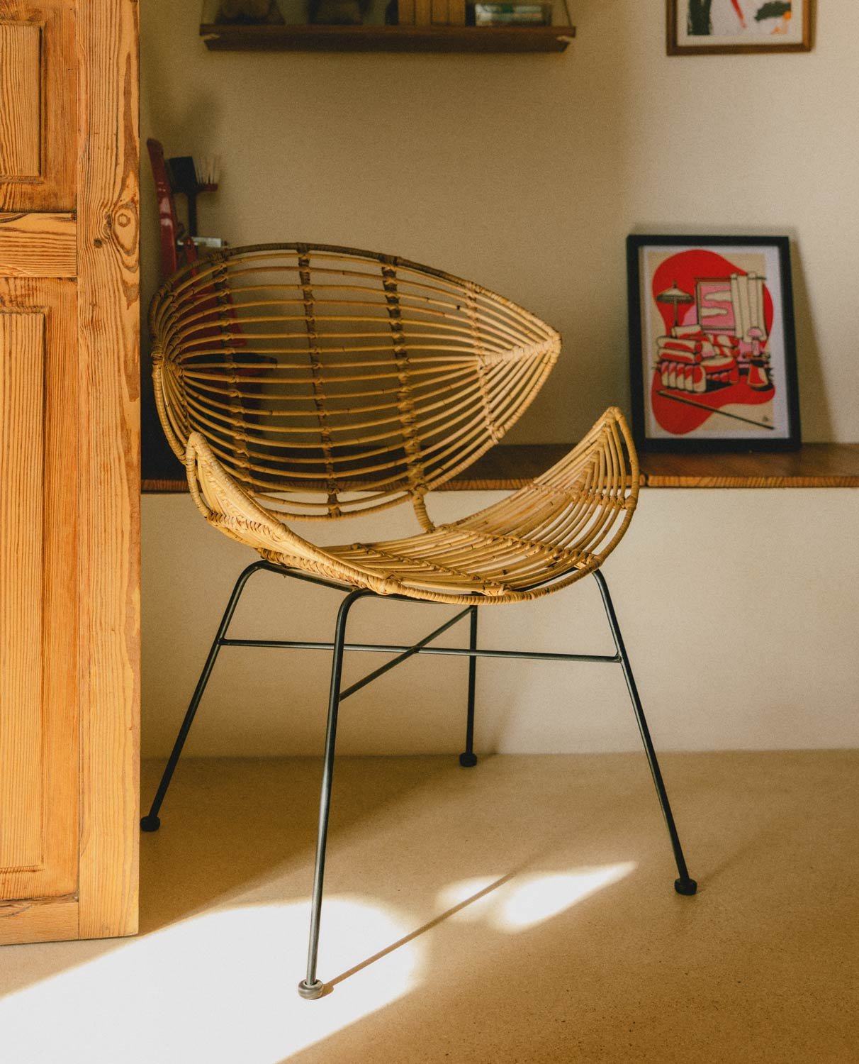 Silla de Comedor de Ratán Natural Quidia, imagen de galería 2