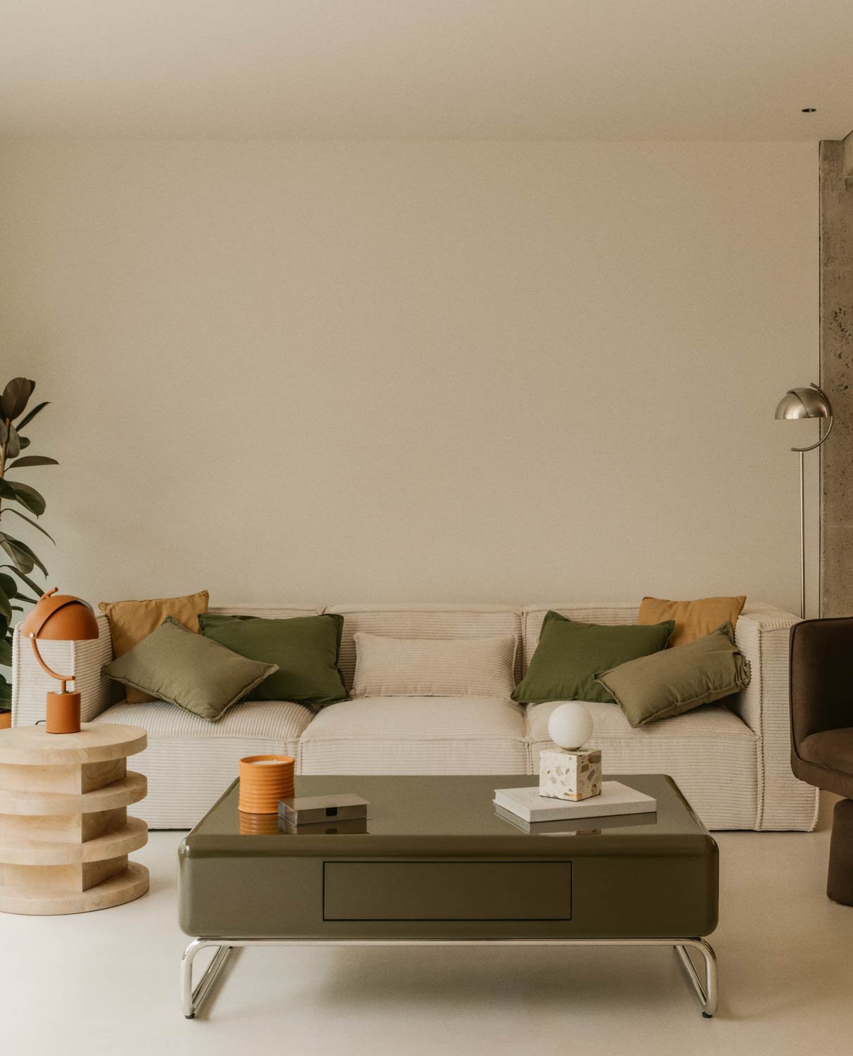 Sofá Modular de 3 Piezas con 2 Esquineros y Sillón de Pana Gruesa Kilhe, imagen de galería 2