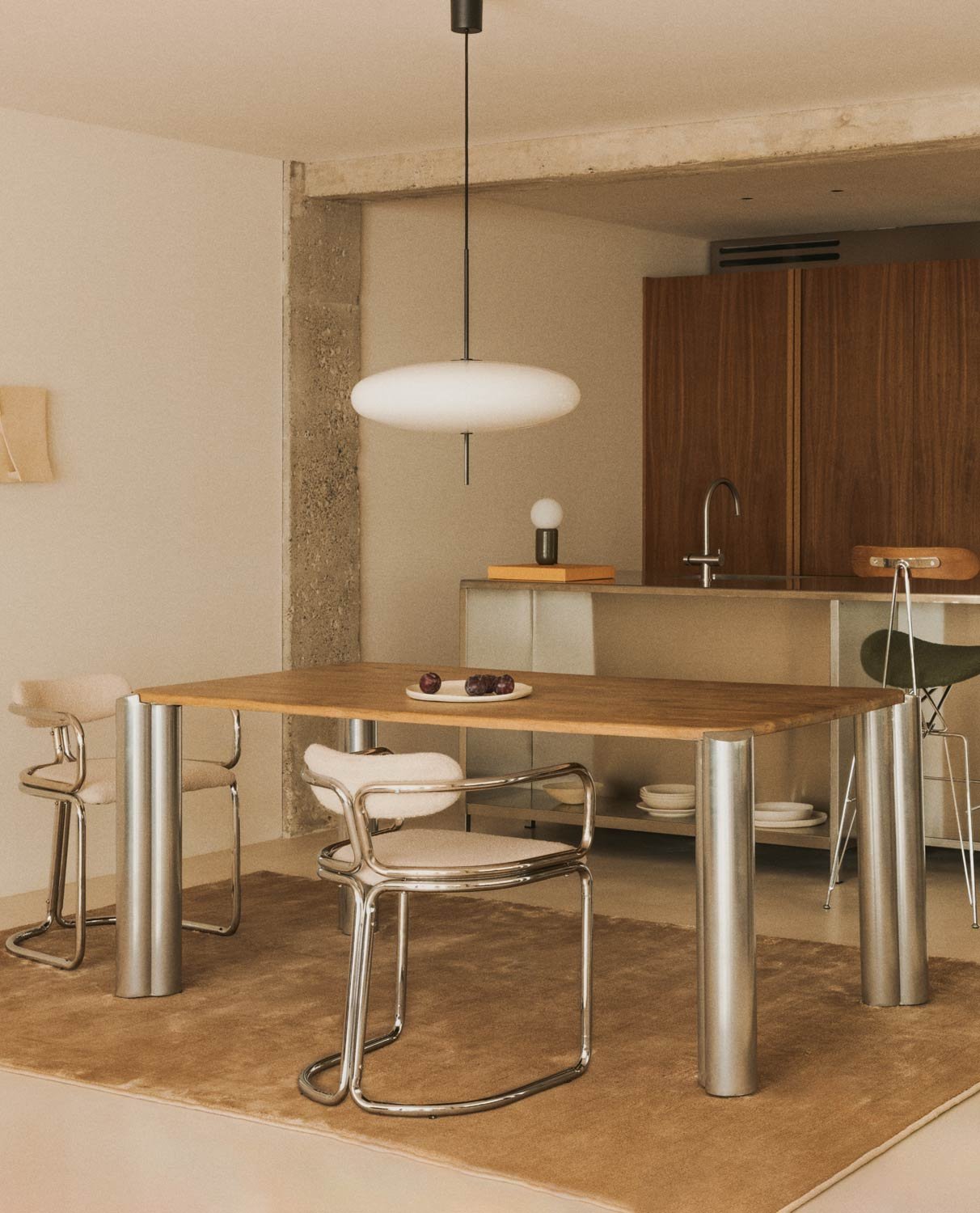Mesa de Comedor Rectangular con Tablero de Madera de Mango (174x91 cm) Ethel, imagen de galería 2
