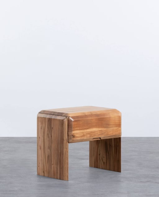 Pack 2 Mesitas de Noche de Madera de Acacia (60x40 cm) Lucil 