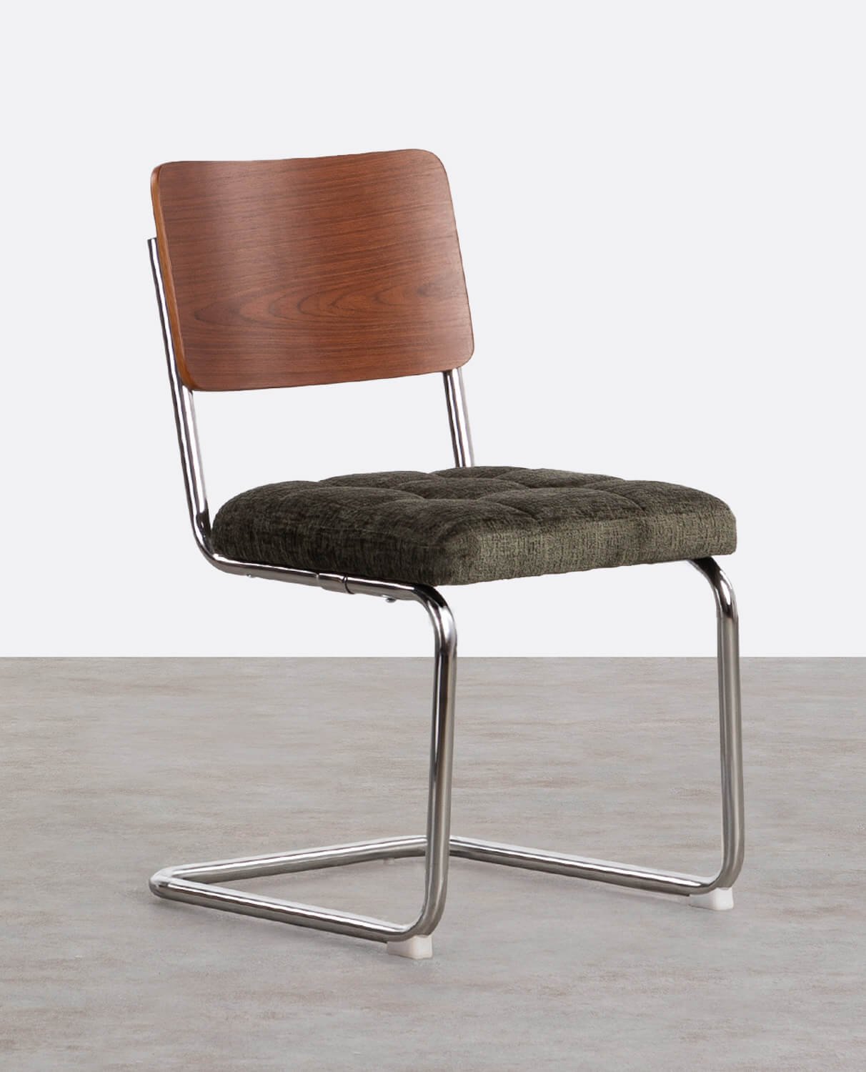 Silla de Comedor de Madera y Tela Cuba, imagen de galería 1
