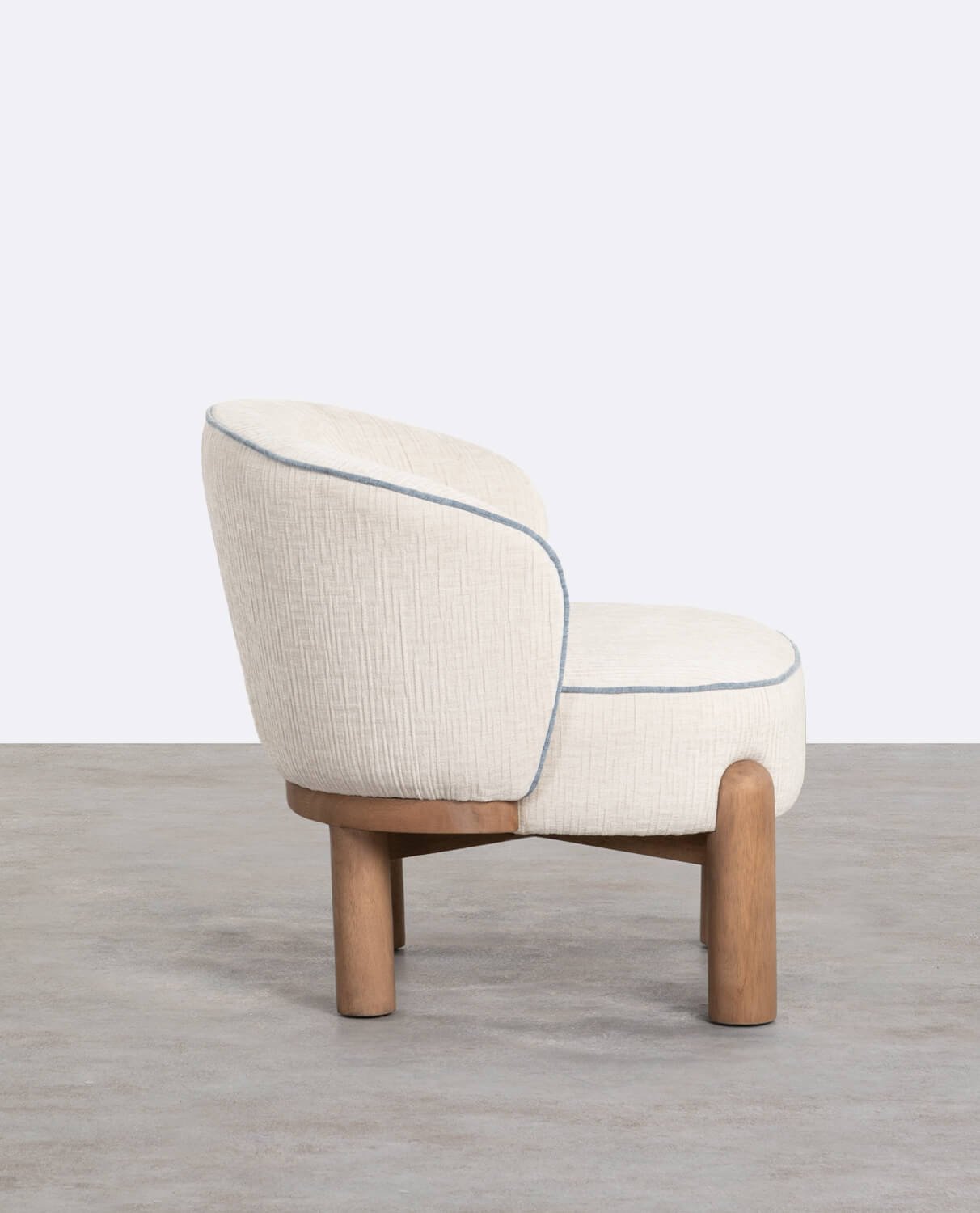 Sillón de Tela y Madera Louis, imagen de galería 2