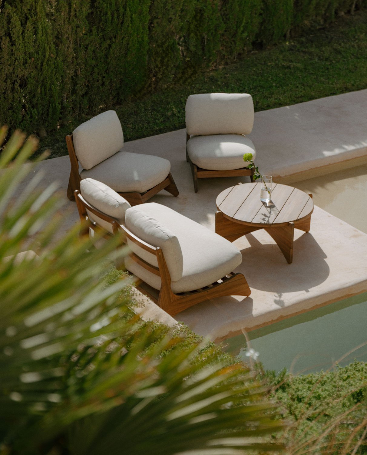 Set de Jardín de Madera de Acacia y Tela Lorent, imagen de galería 2