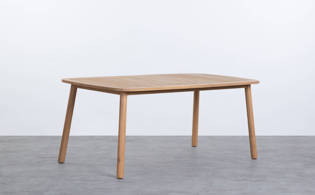 Mesa de Jardín Rectangular de Madera de Acacia (180x100 cm) Marla