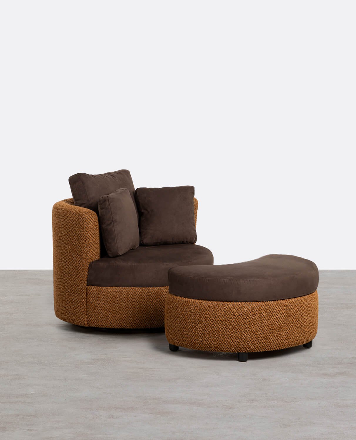 Sillón de Tela con 3 Cojines y Reposapiés Jace, imagen de galería 1