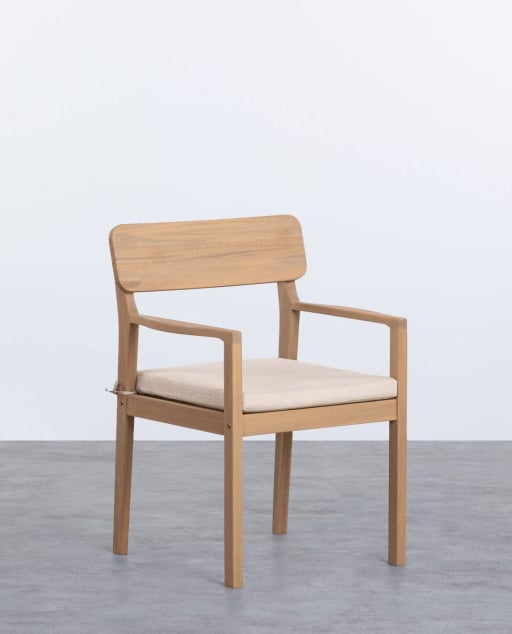 Silla de Jardín con Reposabrazos de Madera de Acacia Marla