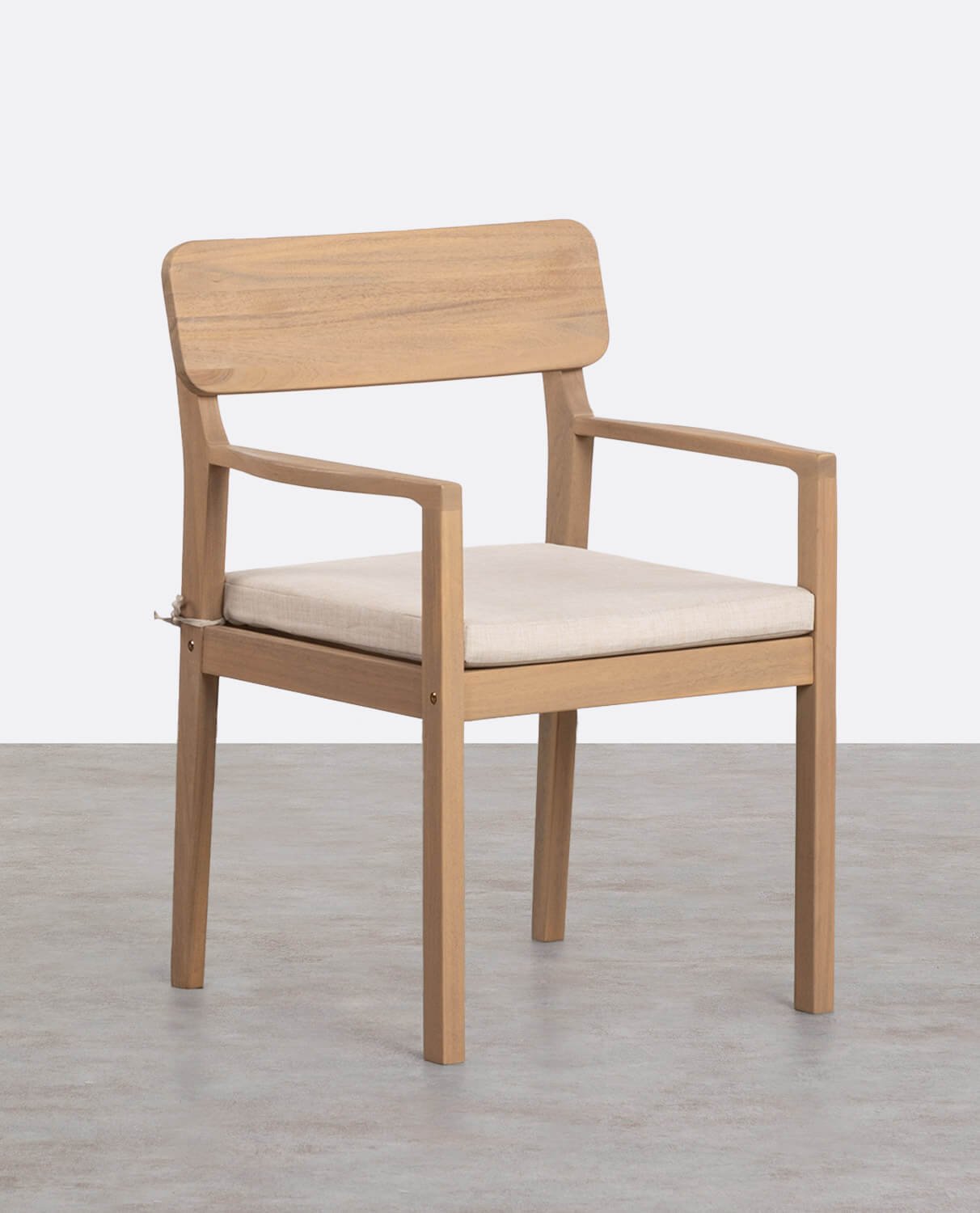 Silla de Jardín con Reposabrazos de Madera de Acacia Marla, imagen de galería 1