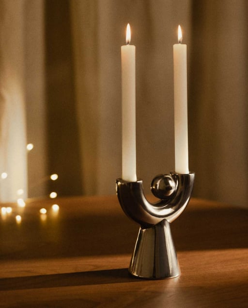 Candelabro de Dolomita Galvanizado Osiura