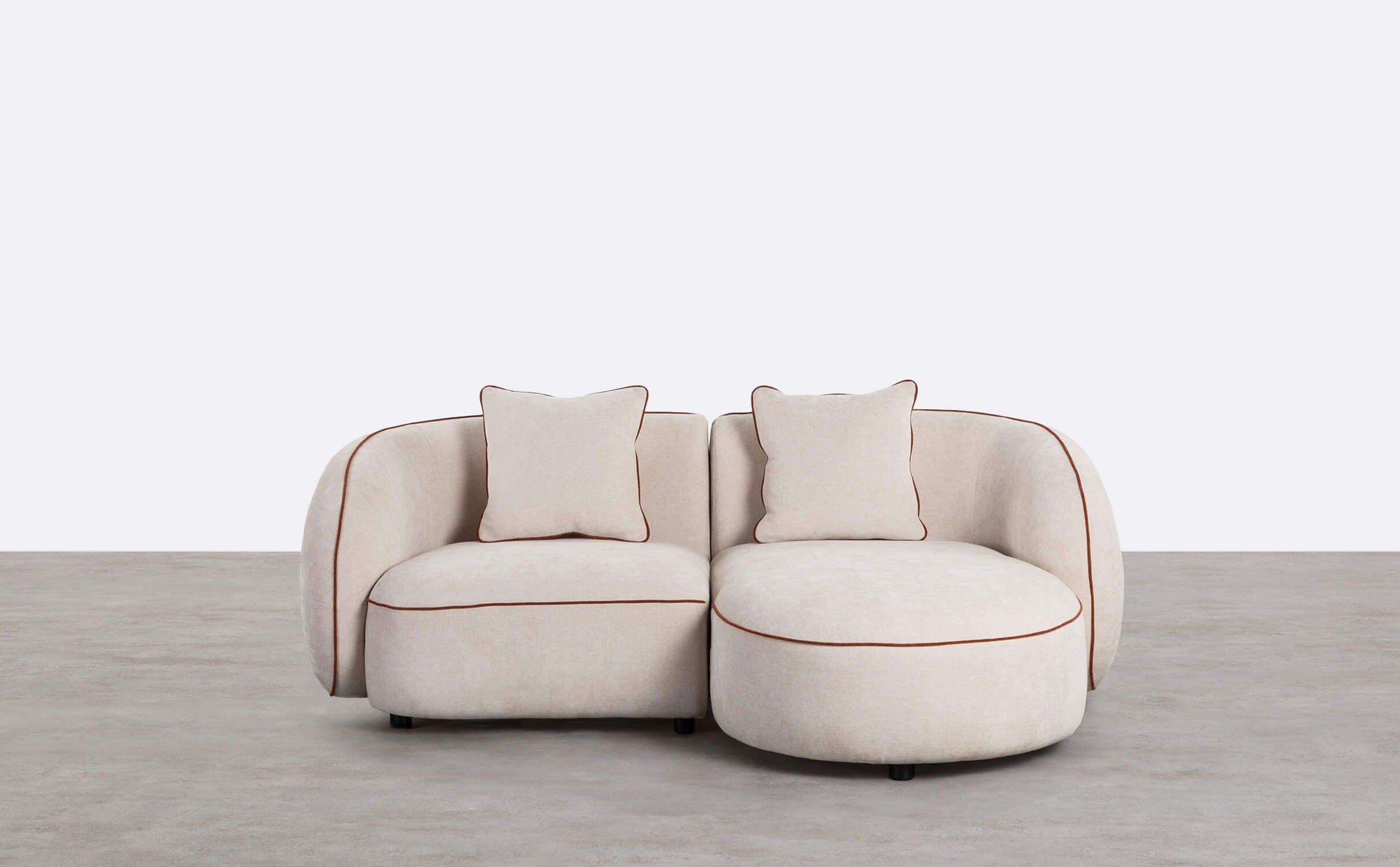 Sofá Modular 2 Piezas Esquinero con Chaise Longue de Tela Ilham , imagen de galería 1