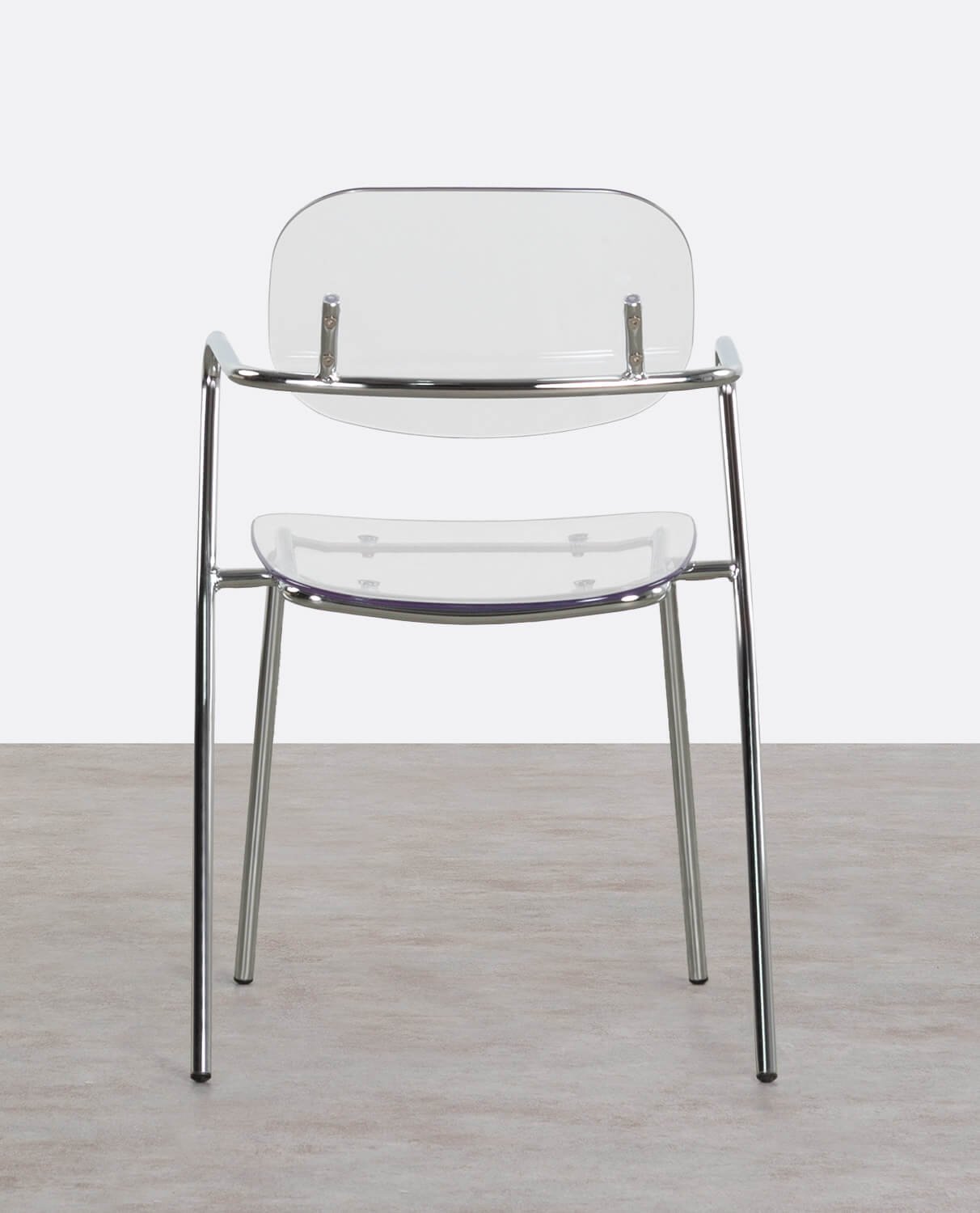 Silla de Comedor con Reposabrazos de Polietileno y Metal Pinha, imagen de galería 5