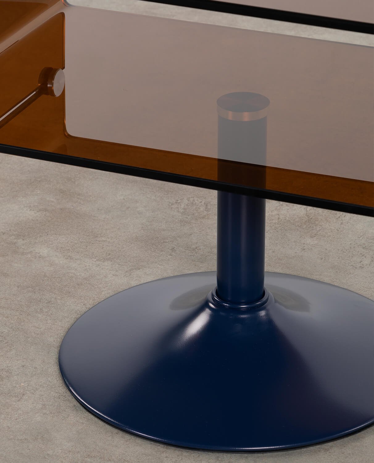 Mesa Auxiliar Rectangular de Cristal y Metal (61x38 cm) Hedy, imagen de galería 8