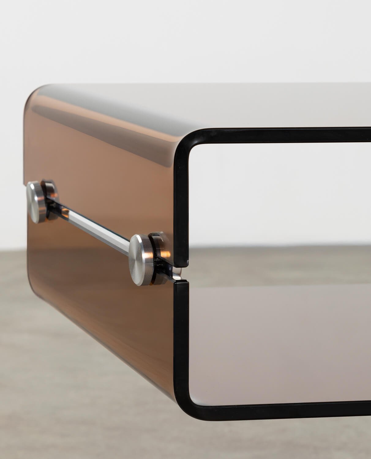 Mesa Auxiliar Rectangular de Cristal y Metal (61x38 cm) Hedy, imagen de galería 8