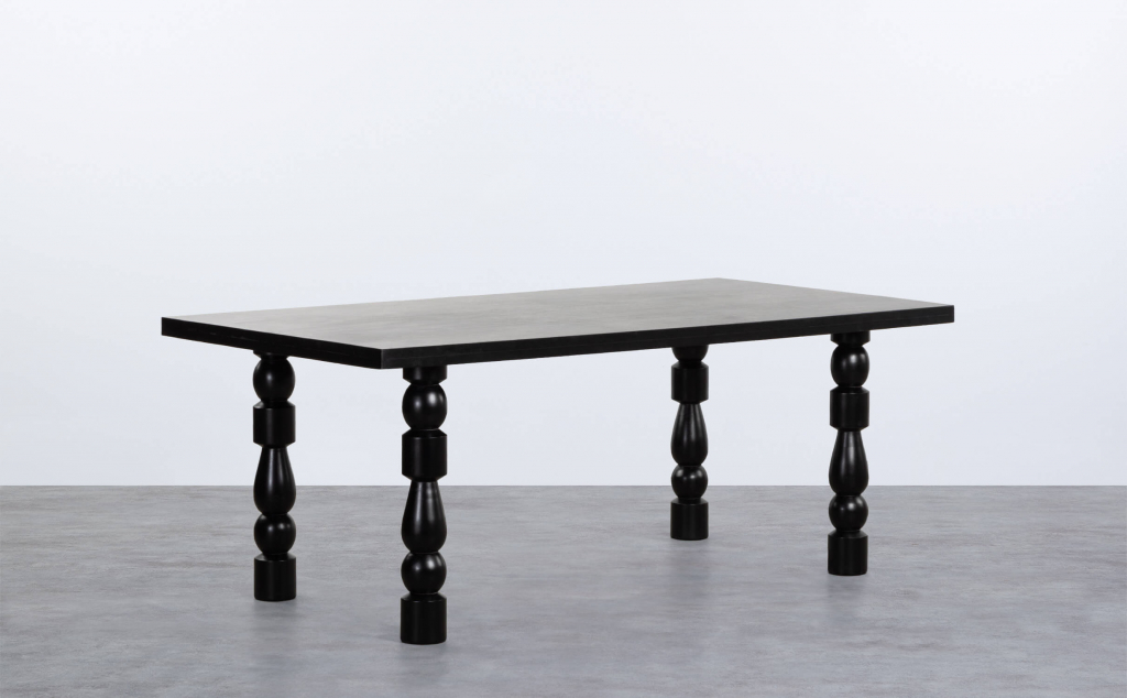 Mesa de Comedor Rectangular de Madera de Mango (200x100 cm) Maury 