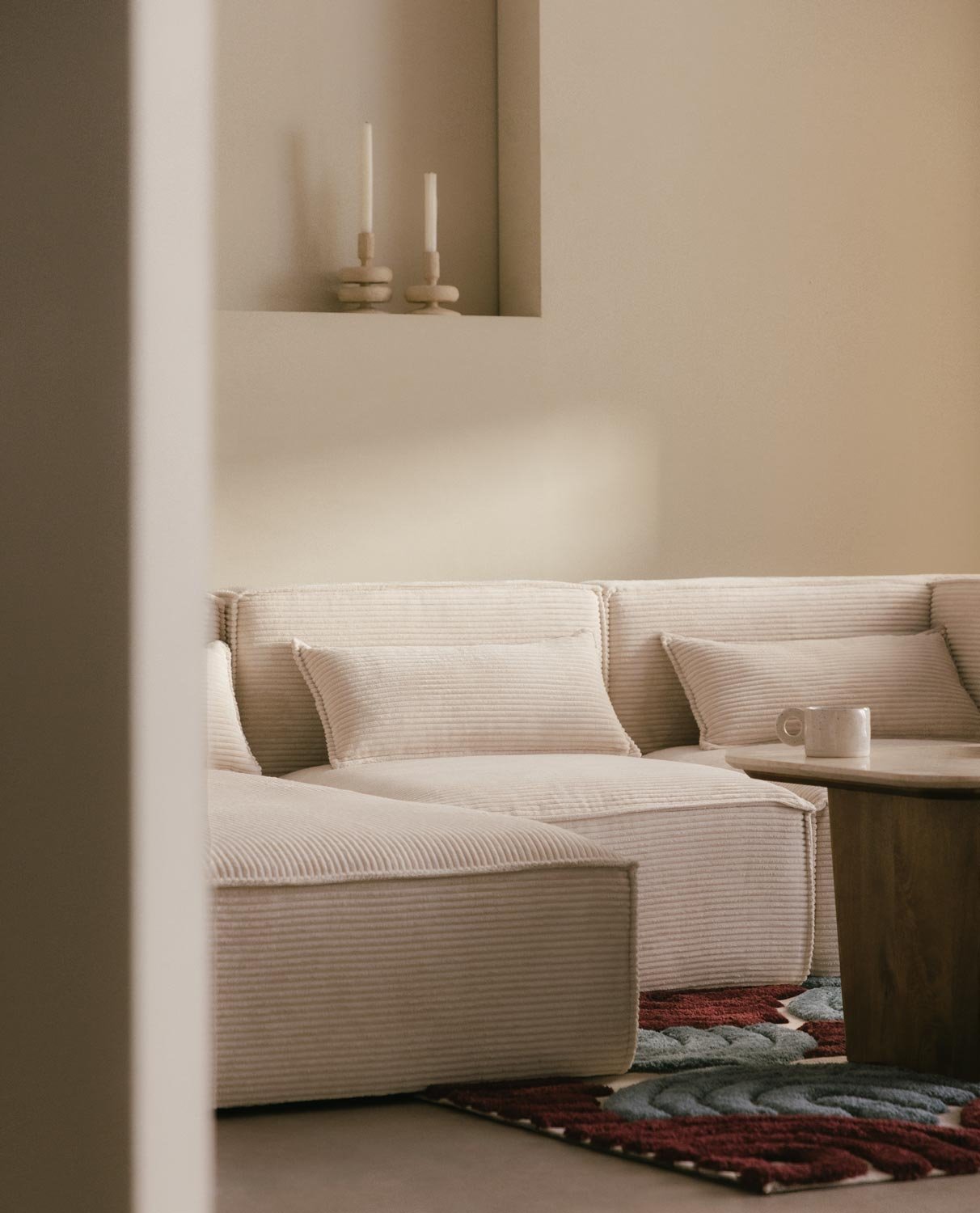 Sofá Modular Chaise Longue de Pana Gruesa Kilhe, imagen de galería 2