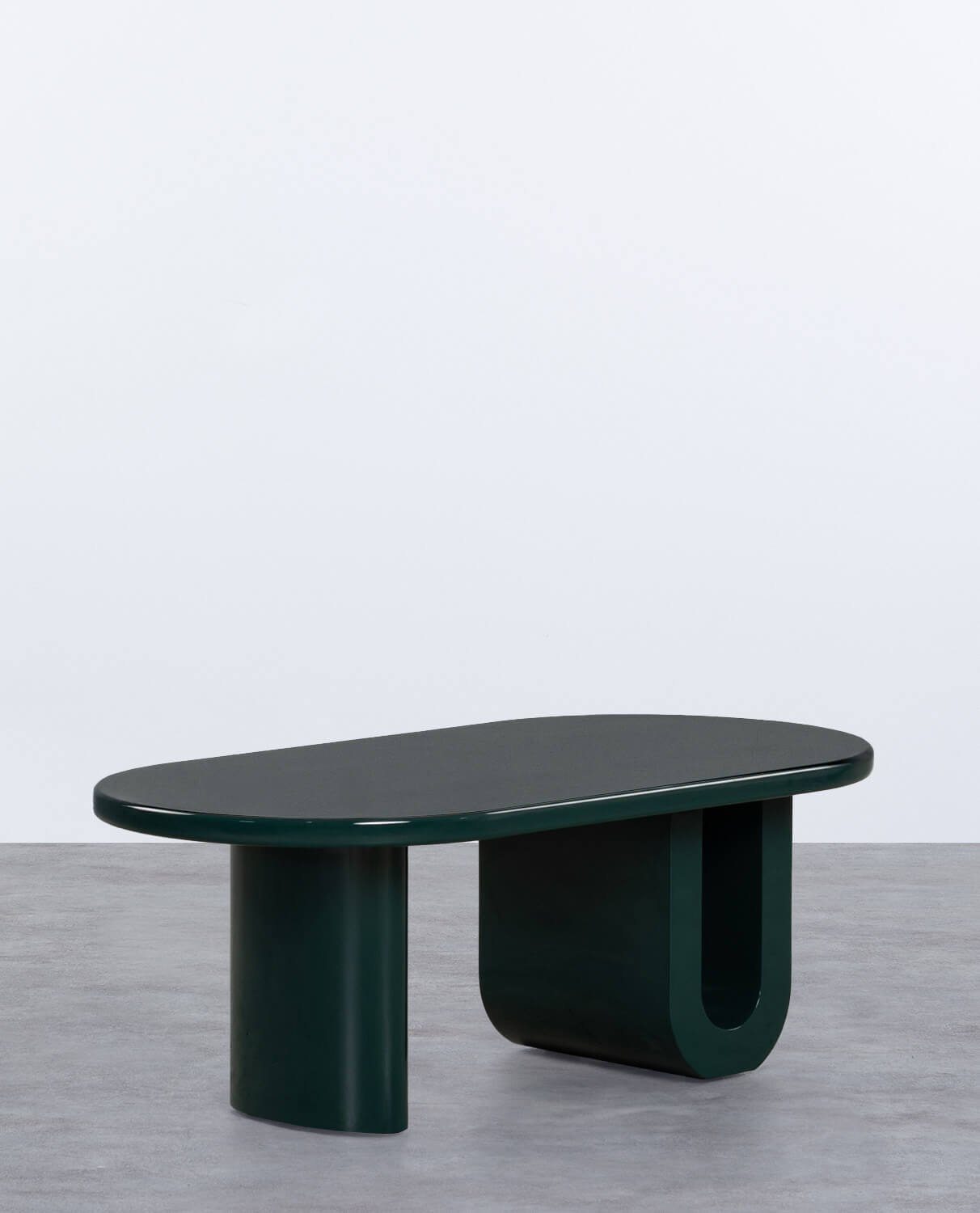 Mesa de Centro Ovalada Madera 120x60 cm Surfys | The Masie