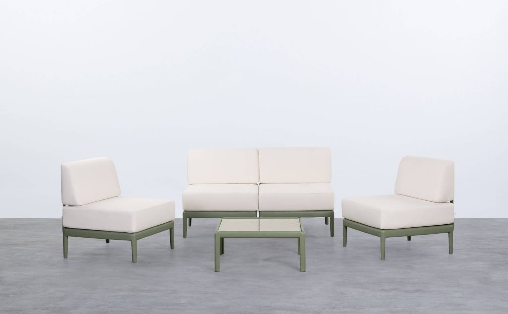 Set de Jardín de Polipropileno con Cojines Meivy